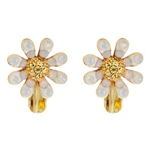 KATE SPADE • Dazzling Daisies Daisy Flower Clip On Earrings